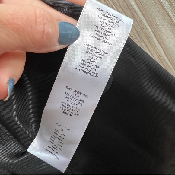 Current/Elliott Jacket Blazer Giraffe Trim Black Orange XS New - Picture 11 of 13